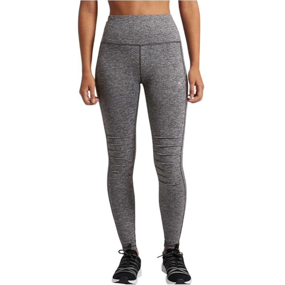 Puma Women's Heather Gray Mesh Panel High Waist Athletic‎ Leggings Size M